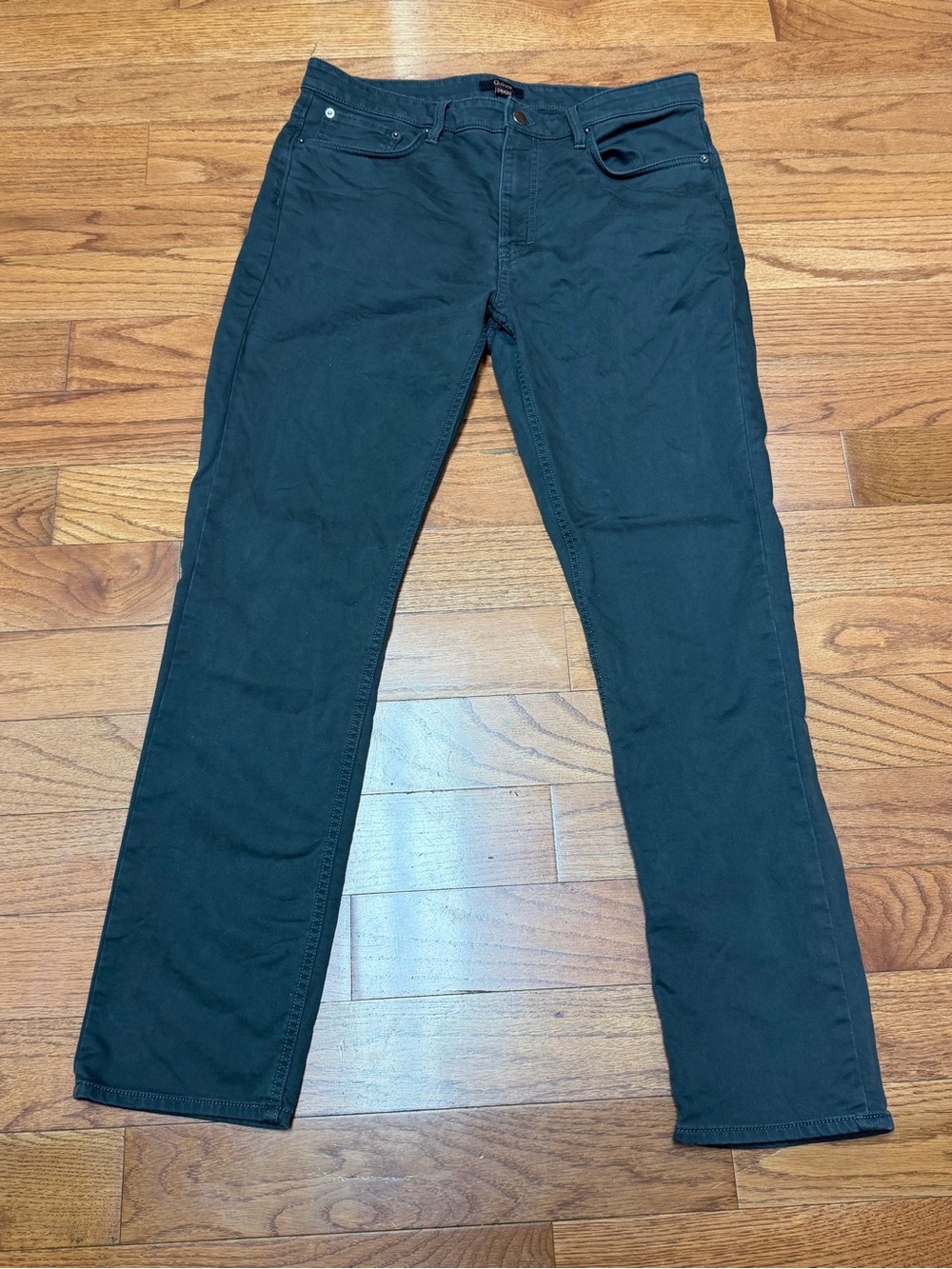 Quince Men’s Gray Traveler 5 Pocket Comfort Stretch Pants Sz 34x32 Casual Preppy